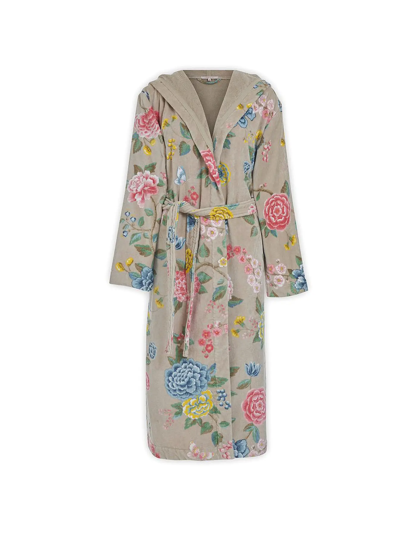 PIP STUDIO | Damen Bademantel Good Evening Weiss | beige